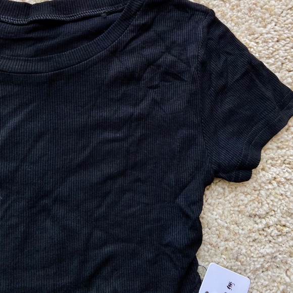 brand new bodysuit with lace slit detail black - Picture 3 of 4